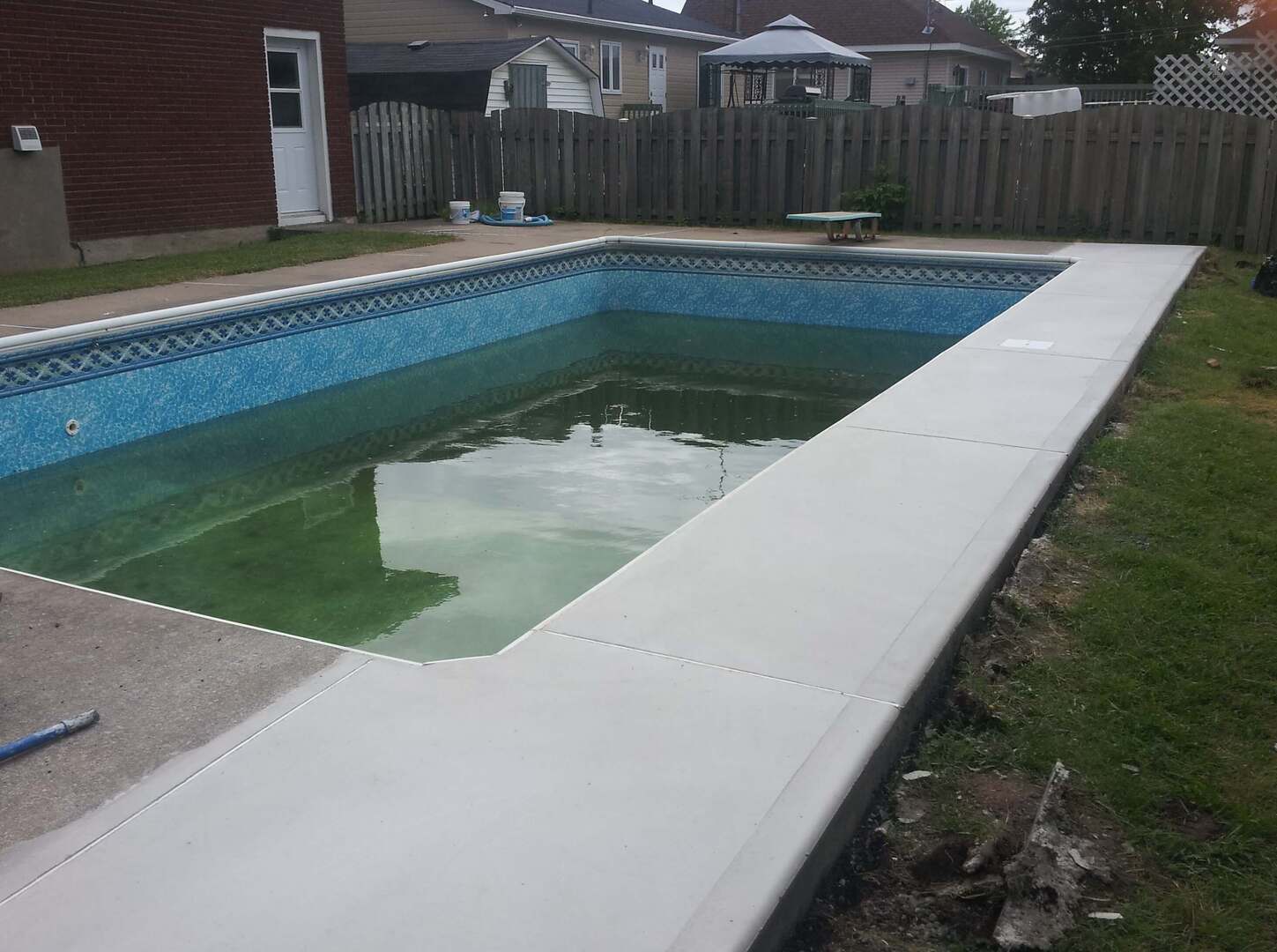 Piscine verte